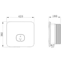 Мережевий інвертор Growatt MIN 10000TL-X, пакування пошкоджене, товар цілий.